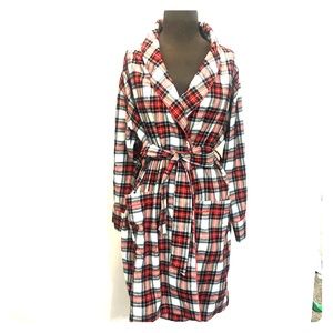 JCrew White-out Flannel Robe